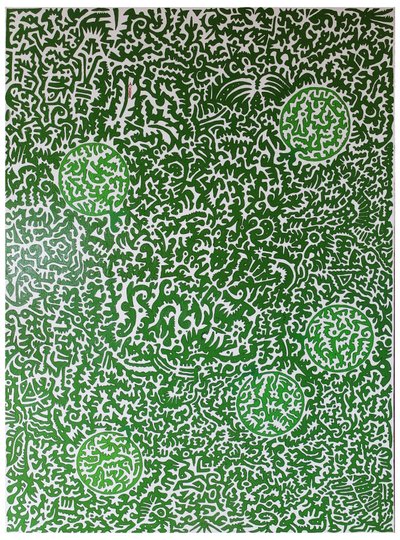 自然の精神, 2012, 木に油 作： Timothy Nathan Joel