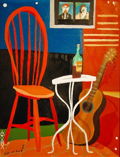 Sun on his way, 2007, 油彩・キャンバス 作： Timothy Nathan Joel