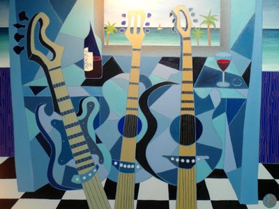 フランスの朱色の帆、2012年、油彩・キャンバス 作： Timothy Nathan Joel
