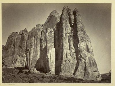 碑文岩の南側、1873年 作： Timothy OSullivan