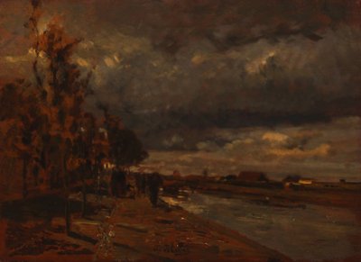オランダの運河、1885年 作： Tina Blau