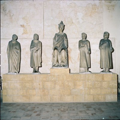 ヘンリー7世の像（12745-1313）、神聖ローマ皇帝、彼のカウンセラー1315（大理石） 作： Tino di Camaino
