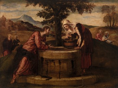 キリストとサマリアの女 作： Tintoretto (Jacopo Robusti)