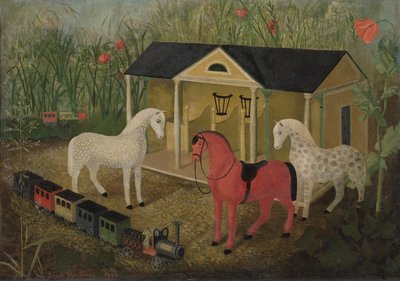 馬と列車 作： Tirzah Ravilious