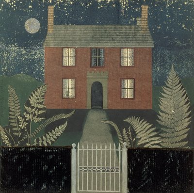夜の家 (コラージュ) 作： Tirzah Ravilious
