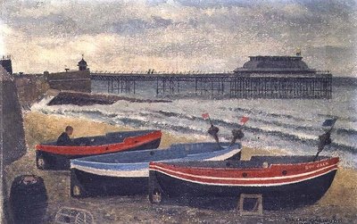 クローマー ビーチのボート 作： Tirzah Ravilious