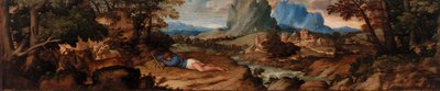 スリーピング・シェパード 作： Titian (Tiziano Vecellio)