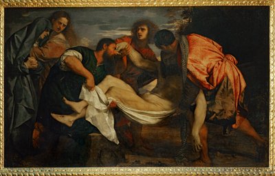 キリストの墓場への移送 - キリストの埋葬 ... 作： ティツィアーノ（c.1488-1576）