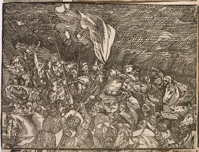 紅海へのファラオ軍の水没 作： Titian (c.1488 1576)