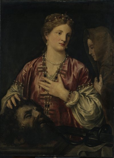 ホロフェルネスの首を持つユディット 作： Titian (c.1488 1576) (workshop)