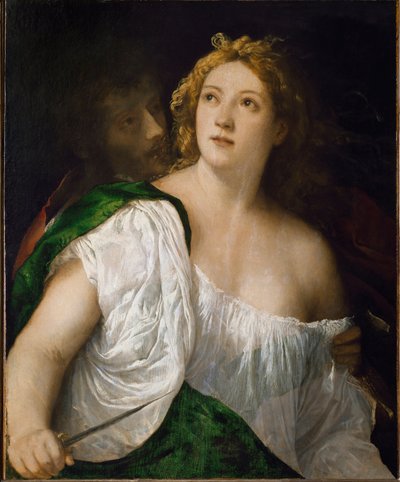 ルクレスとターキン (絵画 作： Titian (c.1488 1576)