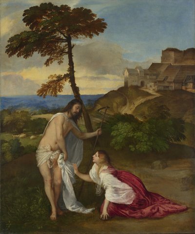 Noli me Tangere、c.1514（キャンバスに油彩） 作： Tiziano Vecelli
