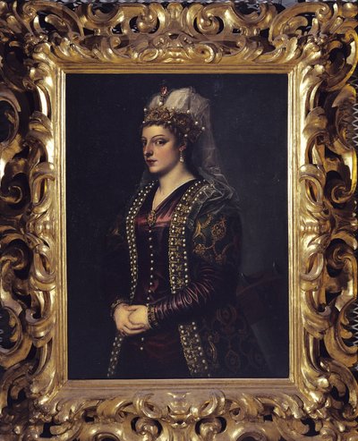 カテリーナ・コロナロの肖像 1542年 作： Tiziano Vecelli