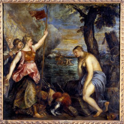 スペインに救われた宗教。ティツィアーノ・ヴェチェッリオによる絵画「ティツィアーノ」（1485-1576年 作： Tiziano Vecelli