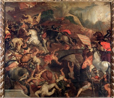 1508年のカドーレの戦い - 絵画 作： Tiziano Vecelli