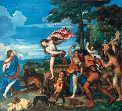 バッカスとアリアドネ、1523-1525 作： Tiziano Vecelli