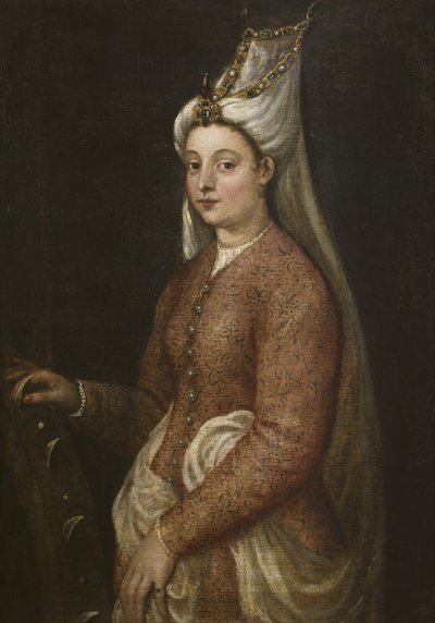 壮大なスレイマンの娘、カメリア、1560年頃 作： Tiziano Vecelli