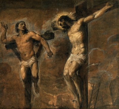 キリストと善良な泥棒、1565～1570年頃。 作： Titian