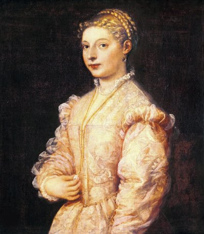 ラヴィニアヴェチェッリオの肖像、1545年頃。 作： Tiziano Vecelli