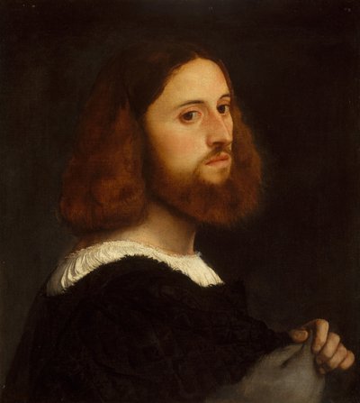 男の肖像、ca。 1515。 作： Tiziano Vecelli