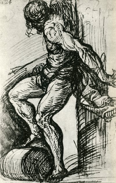 聖セバスチャンのためのスケッチ、c1518、1937 作： Tiziano Vecelli