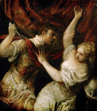 タルクィニウスとルクレティア 1575年 作： Titian