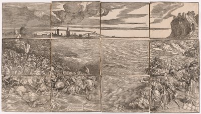 紅海でのファラオ軍の水没 作： Titian