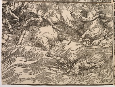 紅海でのファラオ軍の水没 作： Titian