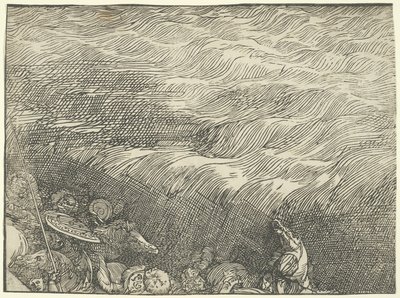 紅海へのファラオ軍の水没 作： Titian