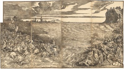 紅海でのファラオ軍の水没 作： Titian