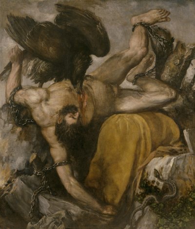 Tityos、1548〜1549 作： Tiziano Vecelli