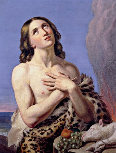 ティト・ベンヴェヌーティ（1824-1845）作『アベル 作： Tito Benvenuti