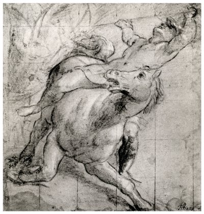 ホースマンフォーリング、c1565、1937 作： Tiziano Vecelli
