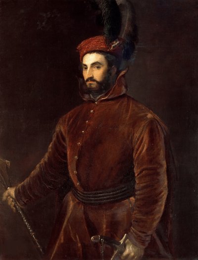 Ippolito de Medici 1511-1535、およそ1533-1534の肖像。 作： Tiziano Vecelli
