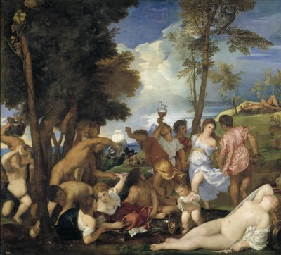 アンドリアンのバッカナル、1523-1526年 作： Tiziano Vecelli