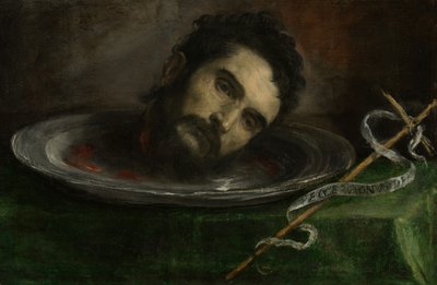 バプテスマのヨハネの頭、1500年代後半 作： Tiziano Vecelli