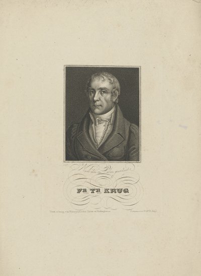 ヴィルヘルム・トラウゴット・クリュッグの肖像 1770～1842 年、1828～1829 年。 作： Tobias Falcke