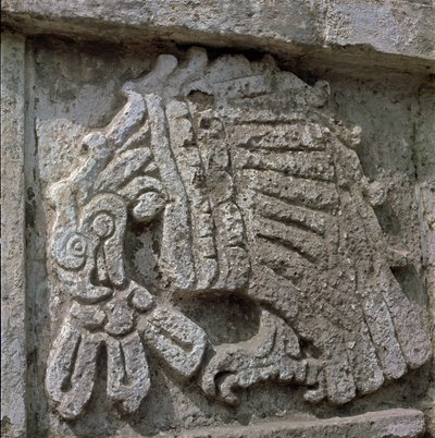 ケツァルコアトルの神殿、鷲のレリーフ 作： Toltec Toltec