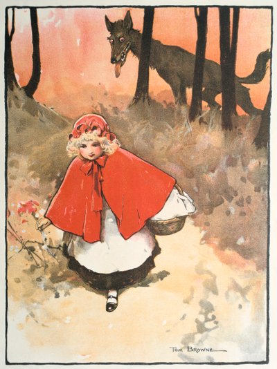 赤ずきんのシーン1900 作： Tom Browne