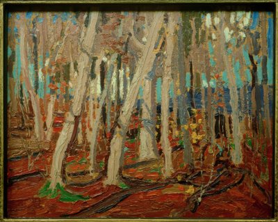 メープルウッズ、裸の幹、1915 作： Tom Thomson