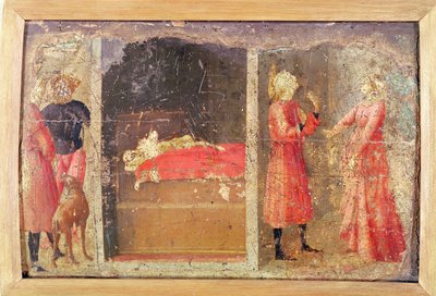 セントジュリアンホスピタラーの物語（パネル上のテンペラ） 作： Tommaso Masaccio