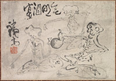 明かりのない酒会 作： Tomioka Tessai
