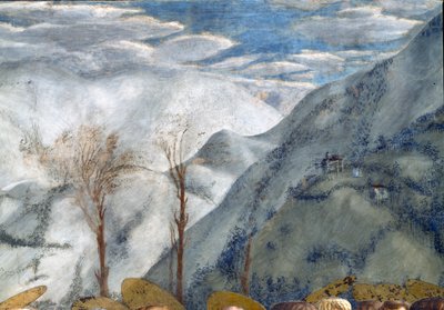 山の情景、ブランカッチ礼拝堂 作： Tommaso Masaccio