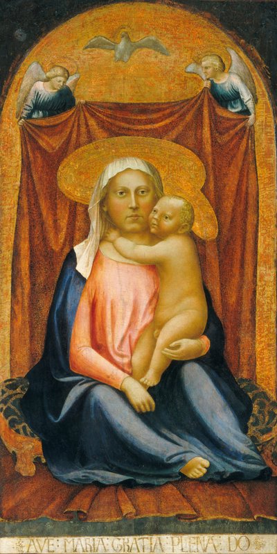 謙遜のマドンナ、c。 1423-24 (パネル上のテンペラ) 作： Tommaso Masaccio