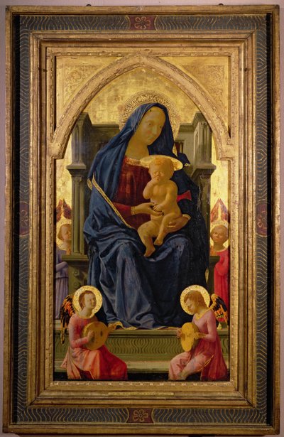 聖母子、1426年（パネル上のテンペラ）（詳細は199298を参照） 作： Tommaso Masaccio