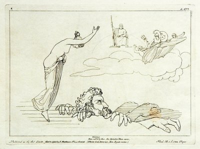 (2) フラックスマン『イーリアス』1793年、1795年エングレーヴィング、185 x 251 mm 作： トンマソ・ピロリ