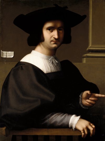 男の肖像、1521年。 作： Tommaso di Stefano Lunetti