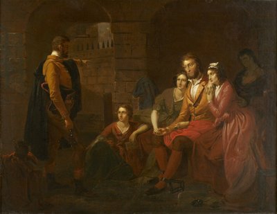1850年、オルミュッツの刑務所にいるラファイエット 作： Tompkins Harrison Matteson