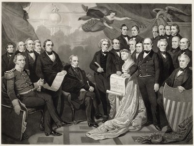 ユニオン、1852年（織り紙に彫刻） 作： Tompkins Harrison after Matteson