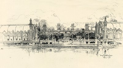 トニーグラブホーファーによる園芸と林業のパビリオン、1900年。 作： Tony Grubhofer
